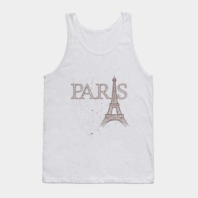 Paris - Vintage Art Tank Top by GNDesign